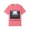 Funny tee stating if you want to get promotion, stop working so hard