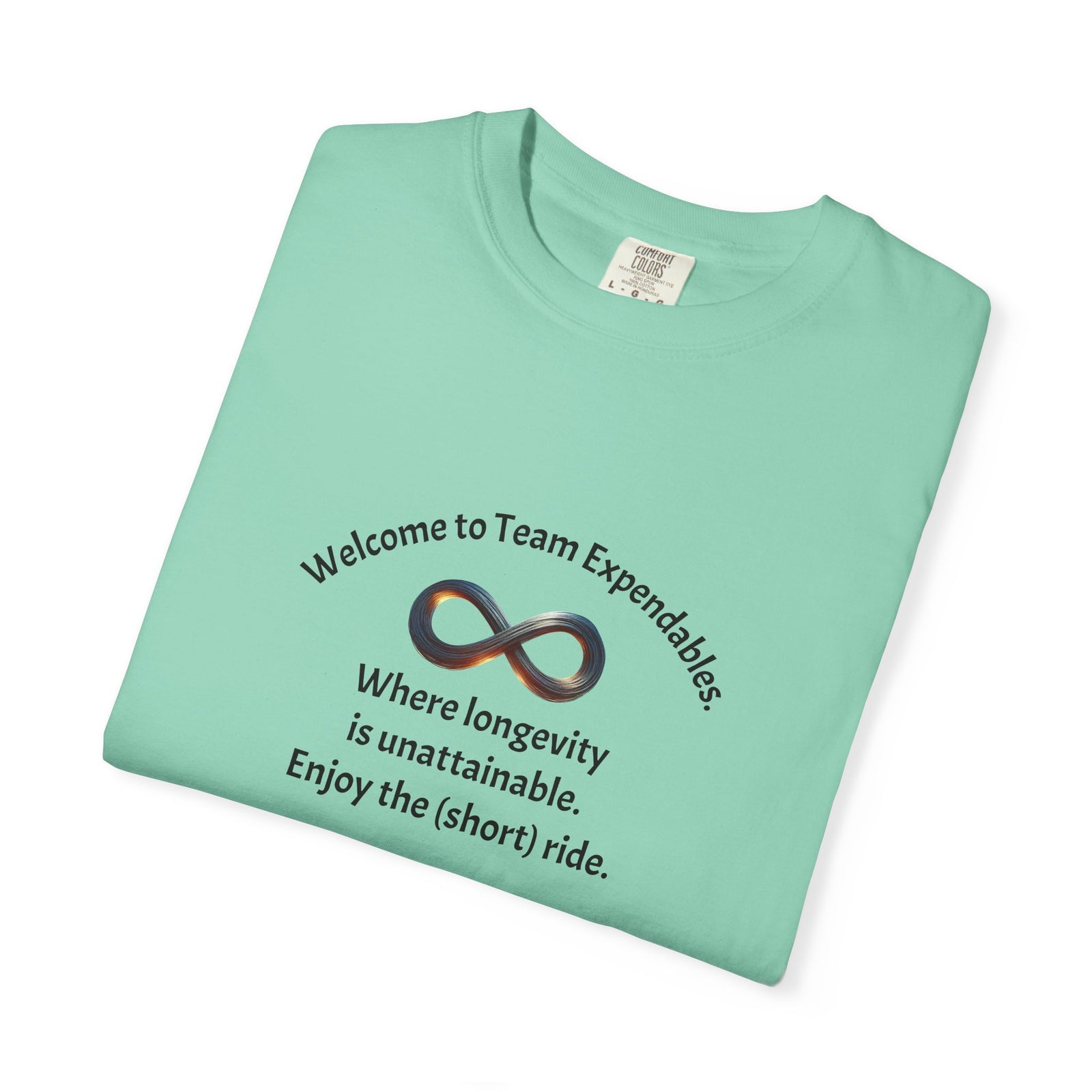 Infinity & Biohazard Graphic Tee, Trendy Unisex T-shirt, Casual Wear, Unique Gift, Everyday Comfort