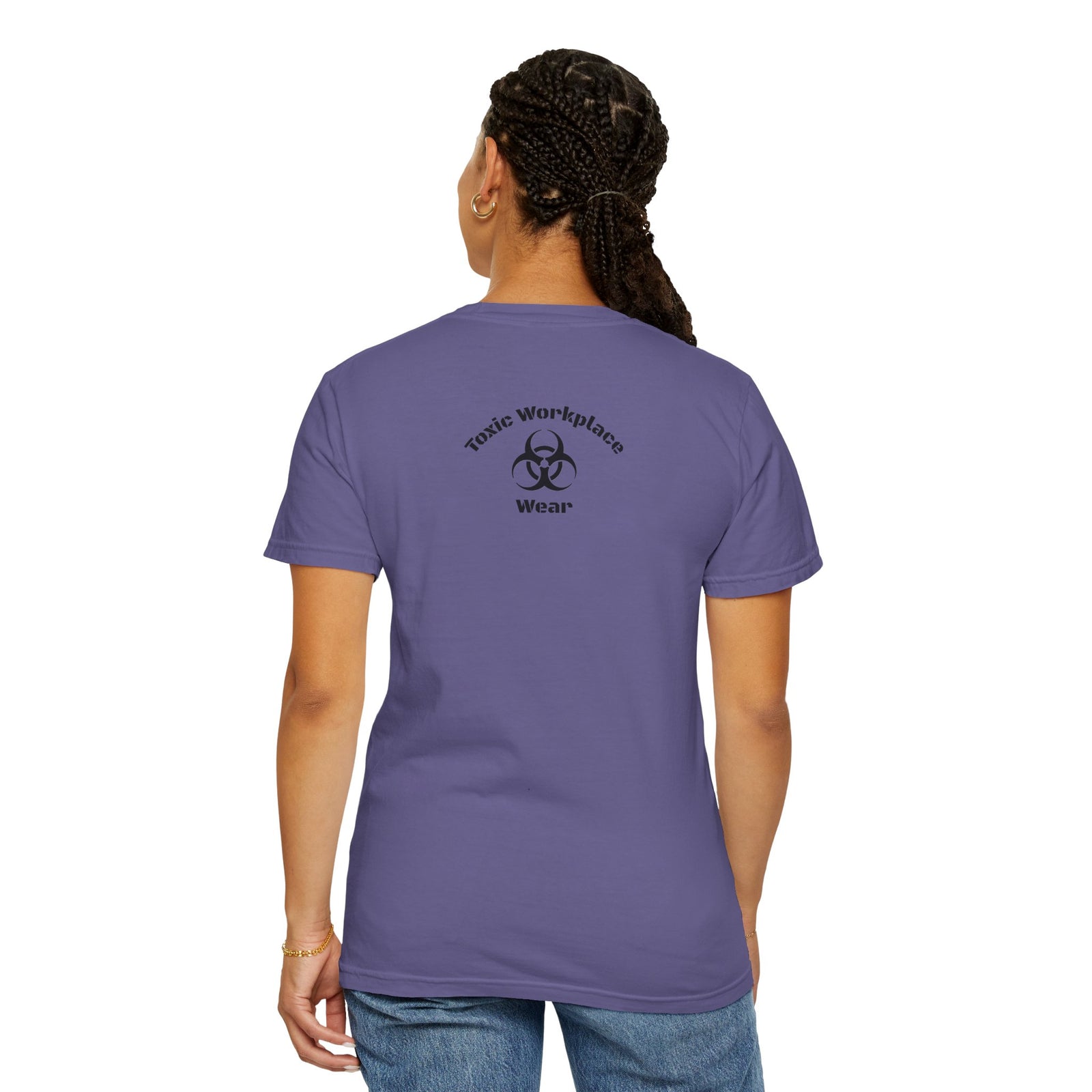 Garment-Dyed T-shirt with 'When a Fool Starts Talking Let'em Talk' Phrase