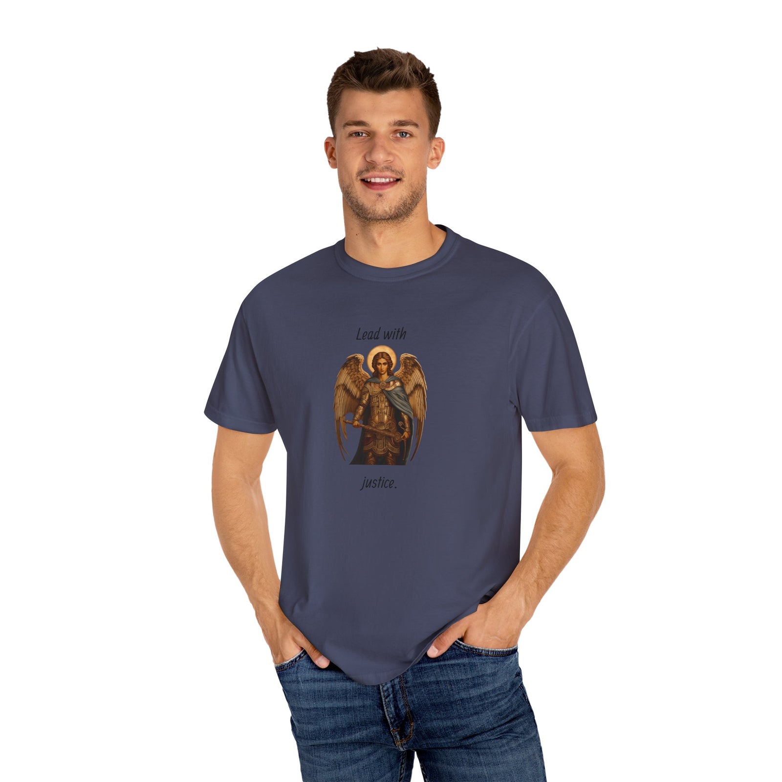 Garment-Dyed T-Shirt Lead with Justice