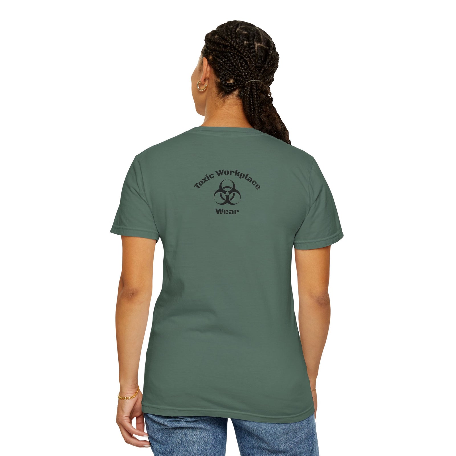 Garment-Dyed T-shirt with 'When a Fool Starts Talking Let'em Talk' Phrase