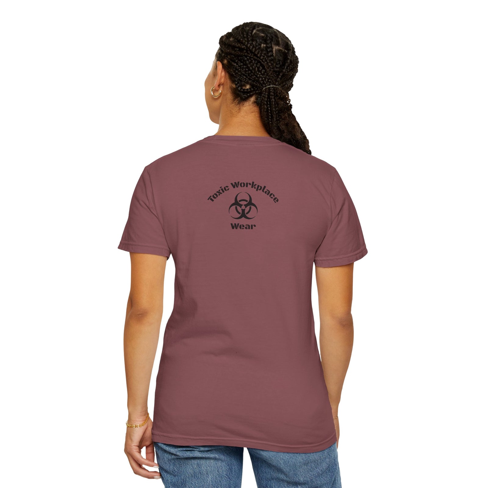 Garment-Dyed T-shirt with 'When a Fool Starts Talking Let'em Talk' Phrase