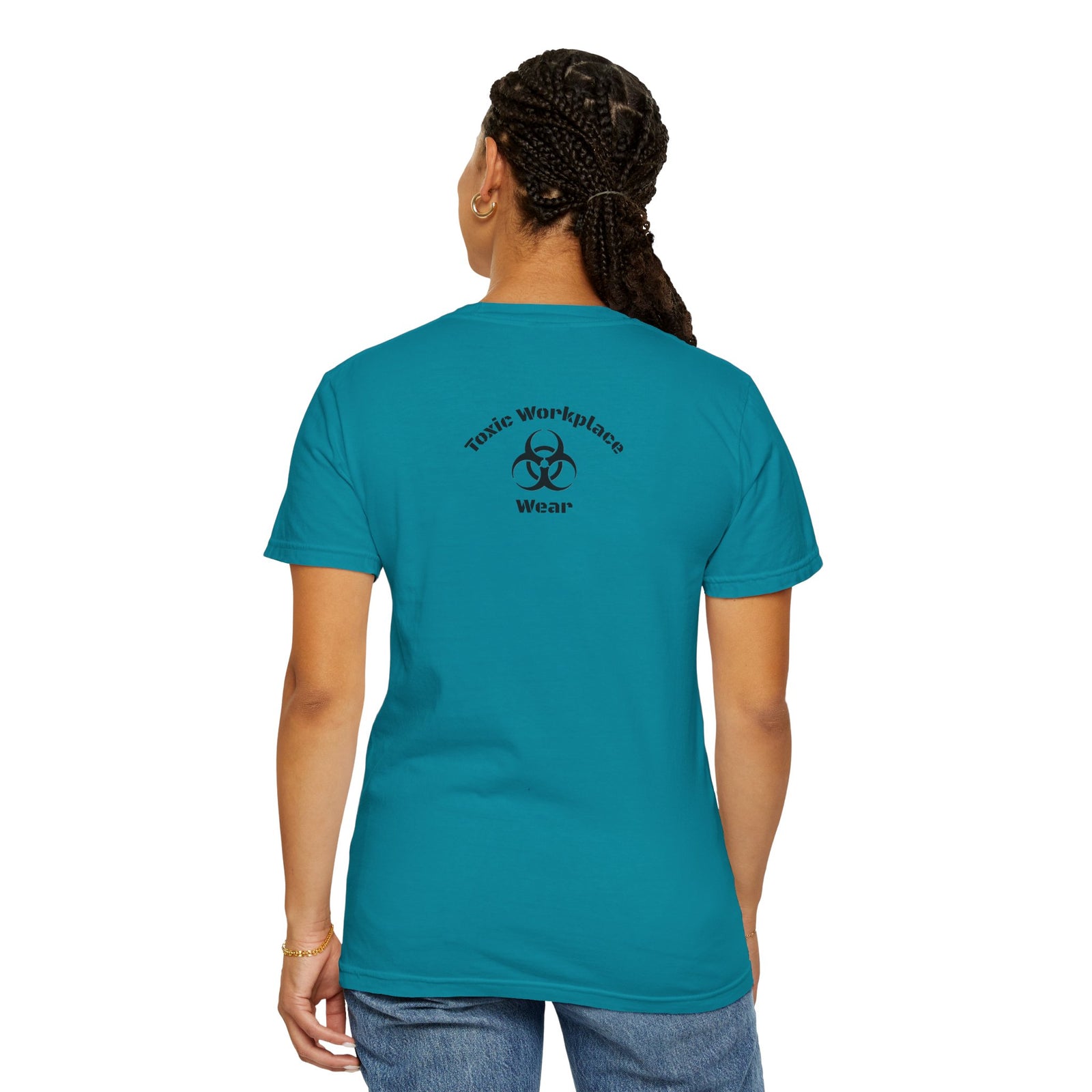 Garment-Dyed T-shirt with 'When a Fool Starts Talking Let'em Talk' Phrase