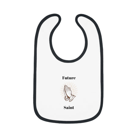 Future Saint Baby Bib | Cute Baby Gift, Infant Motif Bib, Newborn Essential, Baby Shower Gift, Religious Baby Apparel