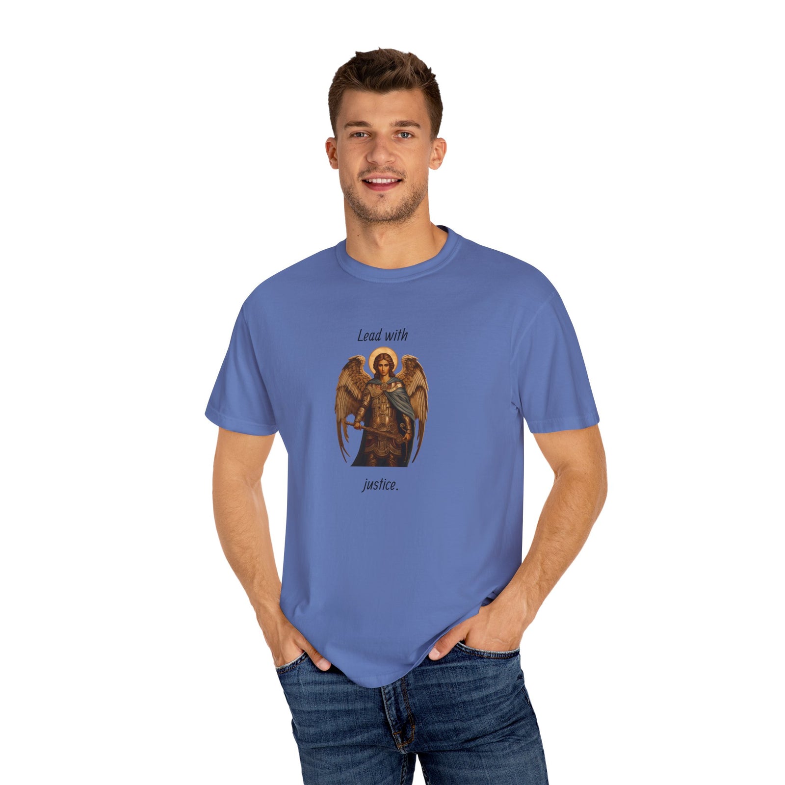 Garment-Dyed T-Shirt Lead with Justice