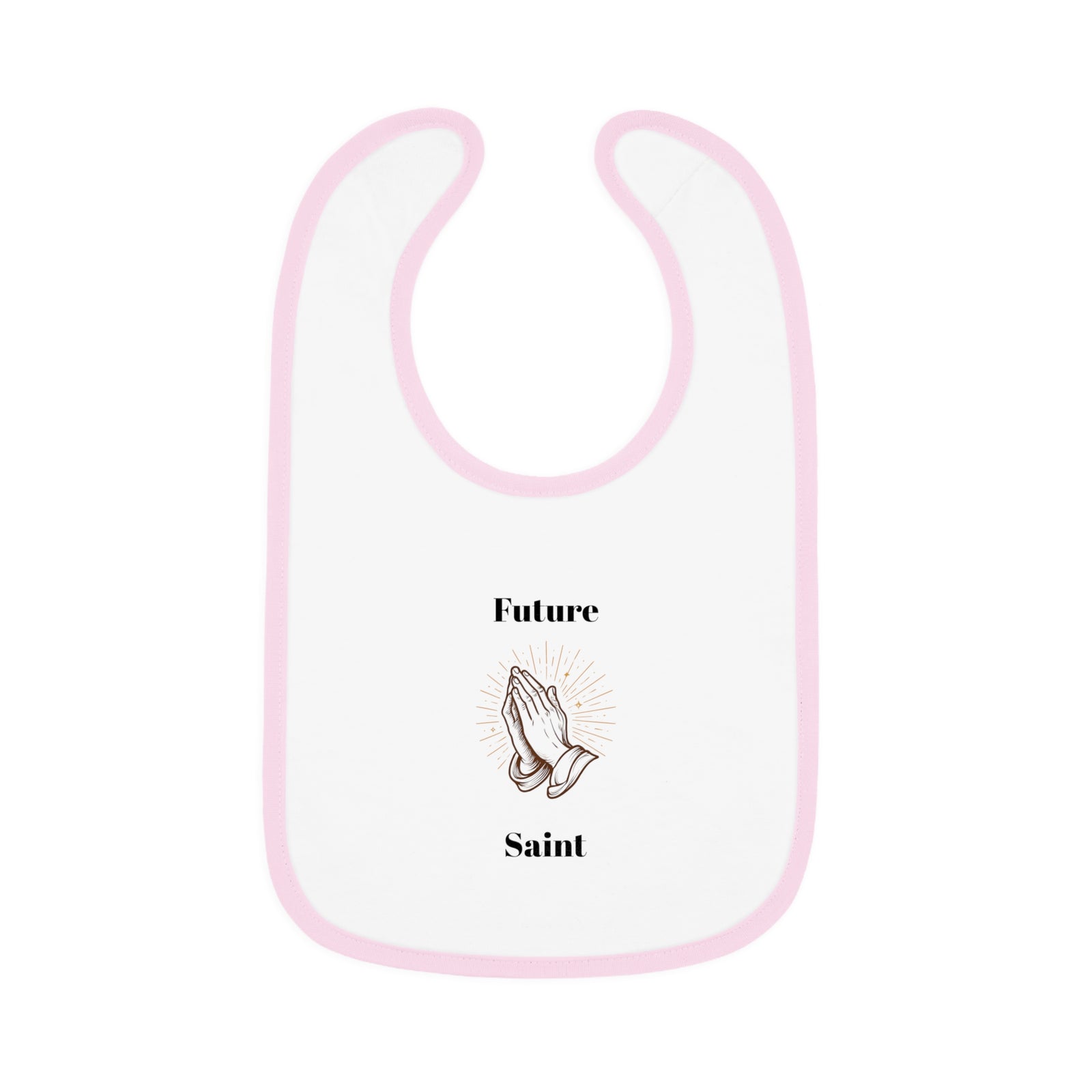 Future Saint Baby Bib | Cute Baby Gift, Infant Motif Bib, Newborn Essential, Baby Shower Gift, Religious Baby Apparel