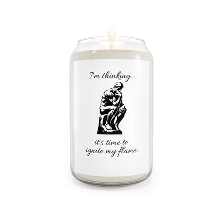 Candle - Thinking Man with Cheeky Phrase - Fun Gift