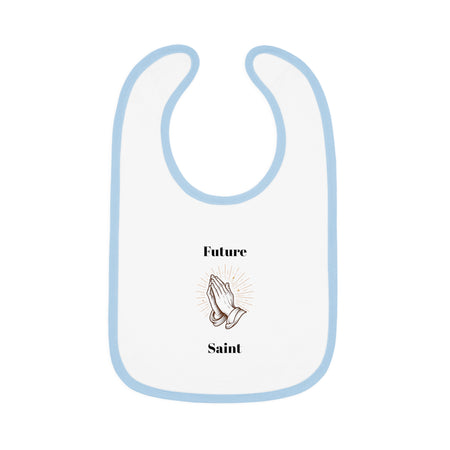 Future Saint Baby Bib | Cute Baby Gift, Infant Motif Bib, Newborn Essential, Baby Shower Gift, Religious Baby Apparel
