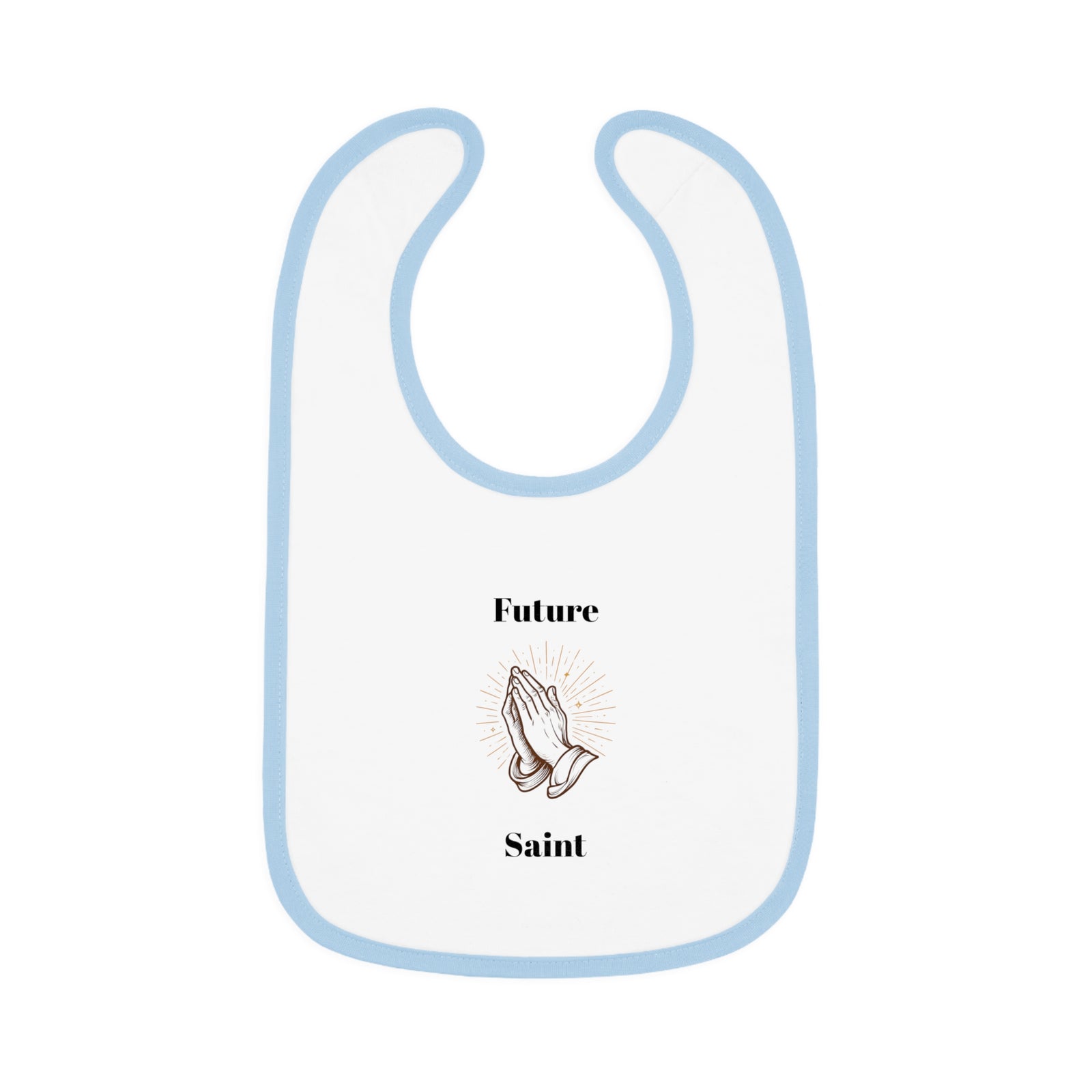 Future Saint Baby Bib | Cute Baby Gift, Infant Motif Bib, Newborn Essential, Baby Shower Gift, Religious Baby Apparel