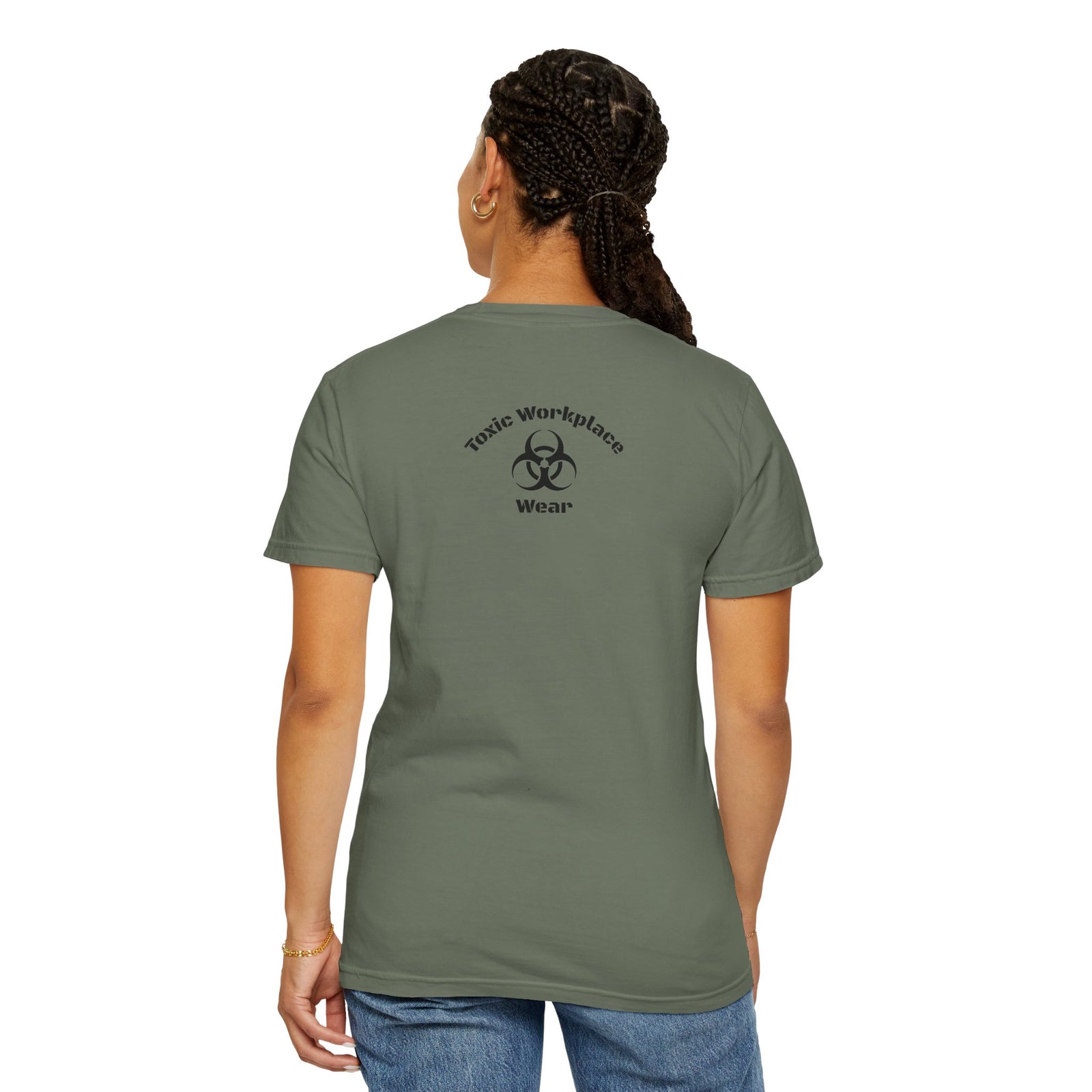 Garment-Dyed T-shirt with 'When a Fool Starts Talking Let'em Talk' Phrase