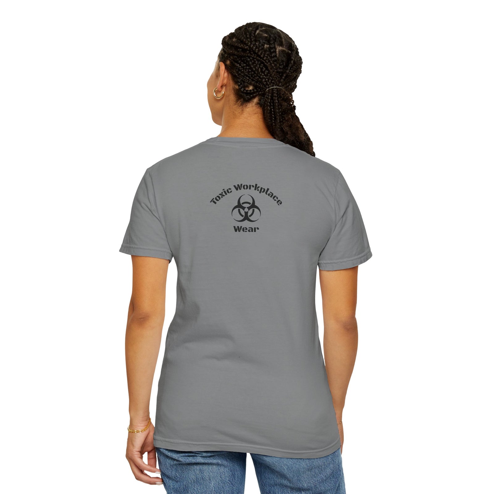 Garment-Dyed T-shirt with 'When a Fool Starts Talking Let'em Talk' Phrase