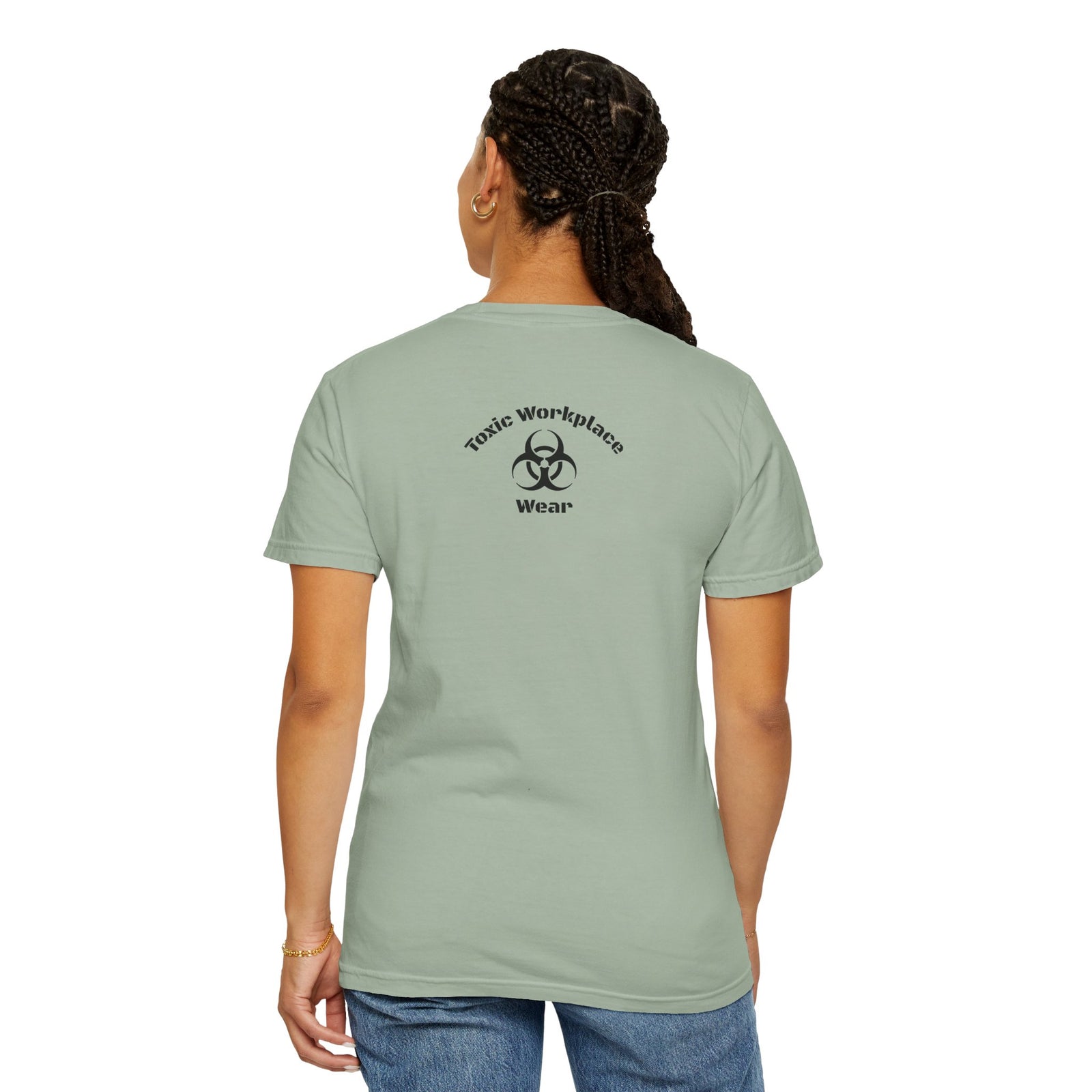 Garment-Dyed T-shirt with 'When a Fool Starts Talking Let'em Talk' Phrase