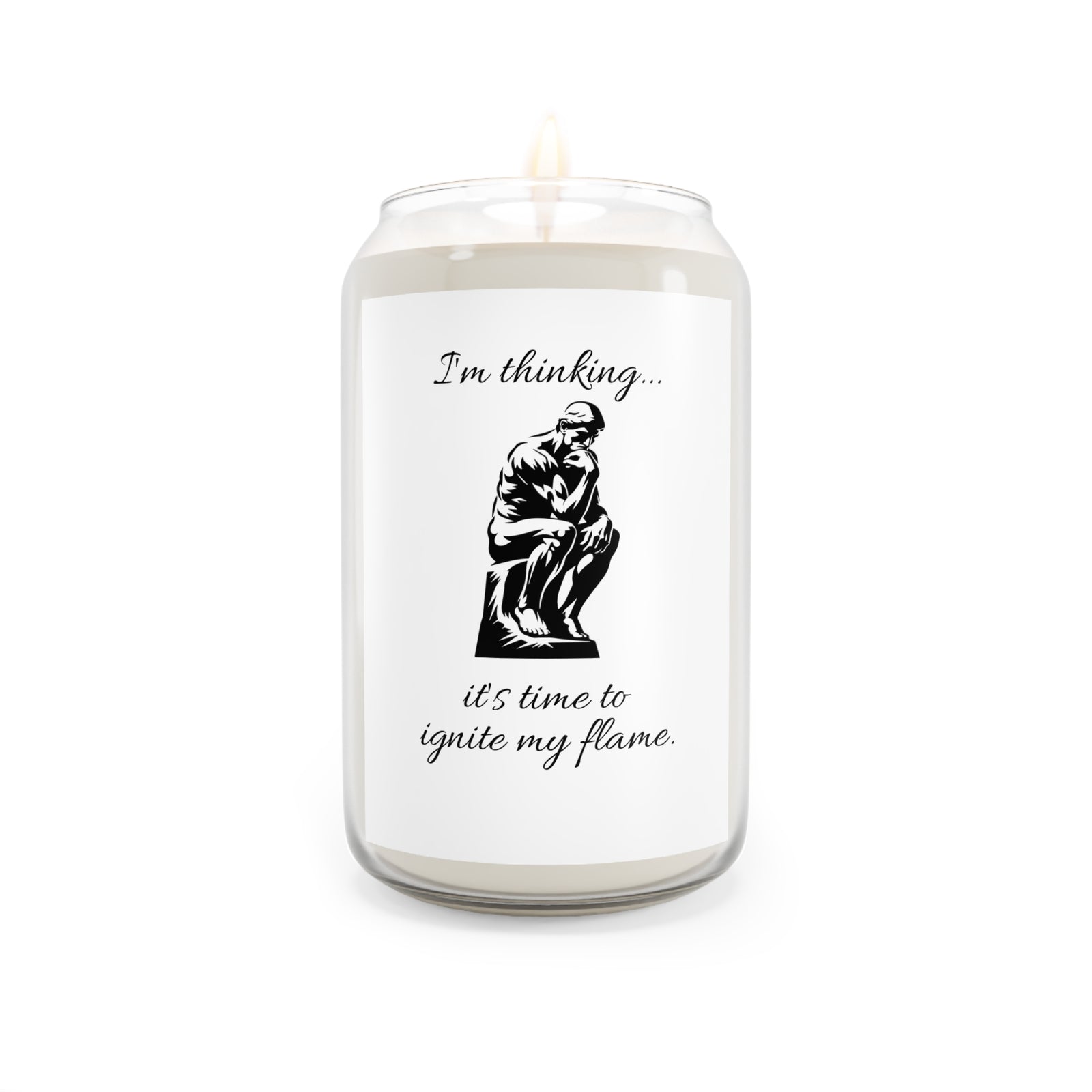 Candle - Thinking Man with Cheeky Phrase - Fun Gift