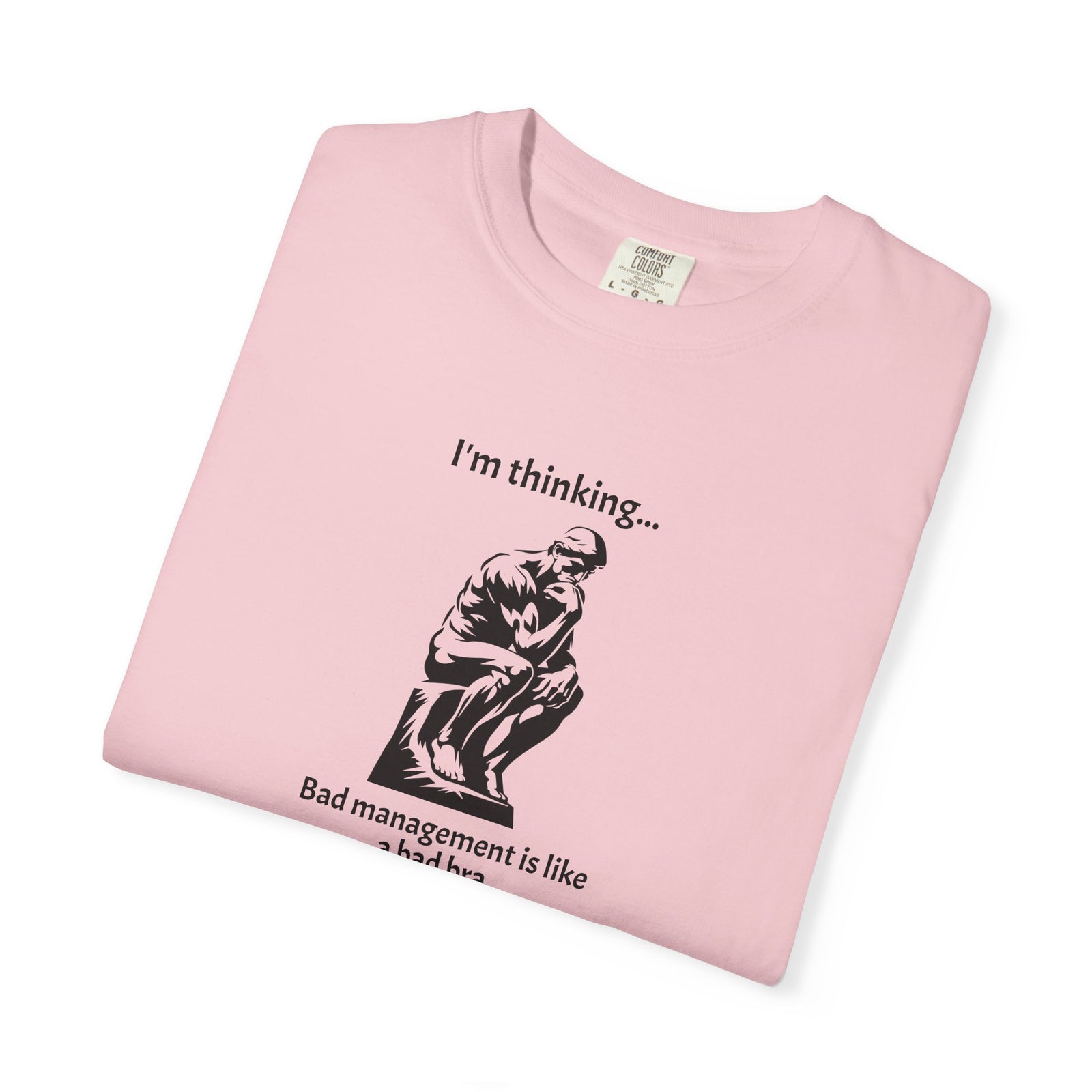 Funny Management vs Bad Bra Garment-Dyed T-shirt