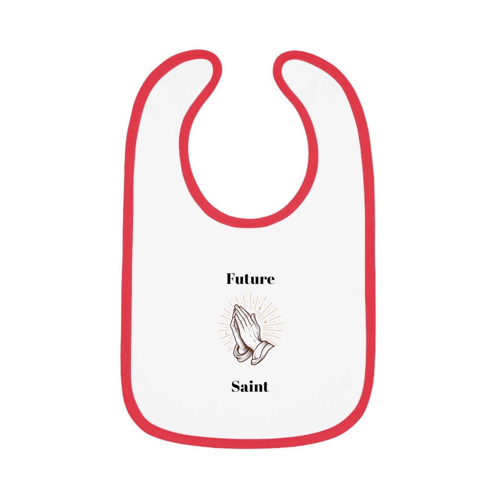 Future Saint Baby Bib | Cute Baby Gift, Infant Motif Bib, Newborn Essential, Baby Shower Gift, Religious Baby Apparel
