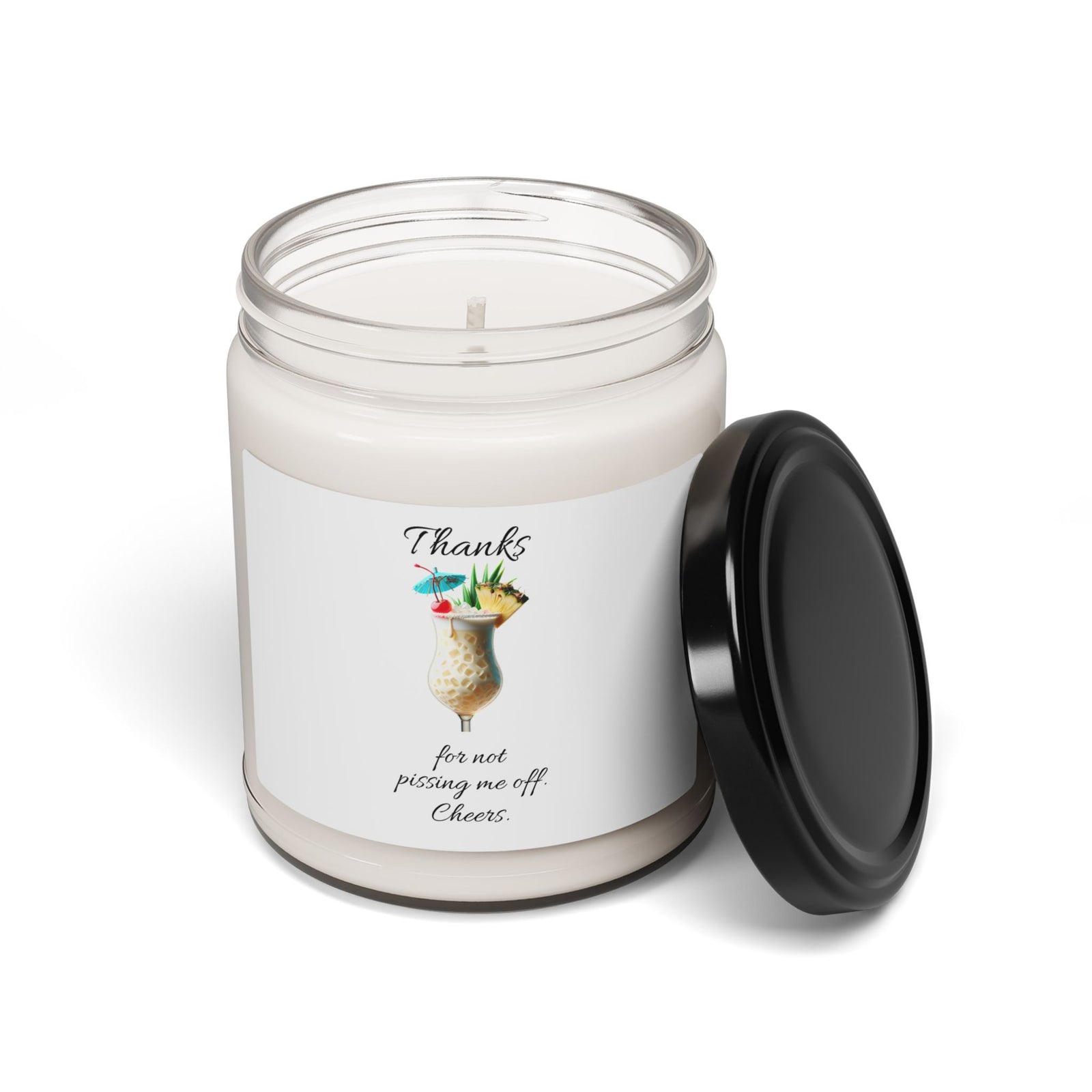 Soy Candle Funny Phrase, 9oz