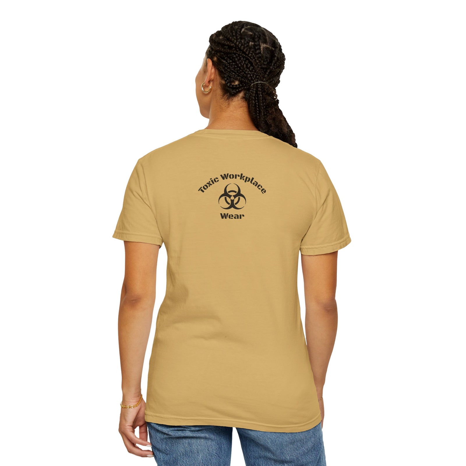Garment-Dyed T-shirt with 'When a Fool Starts Talking Let'em Talk' Phrase