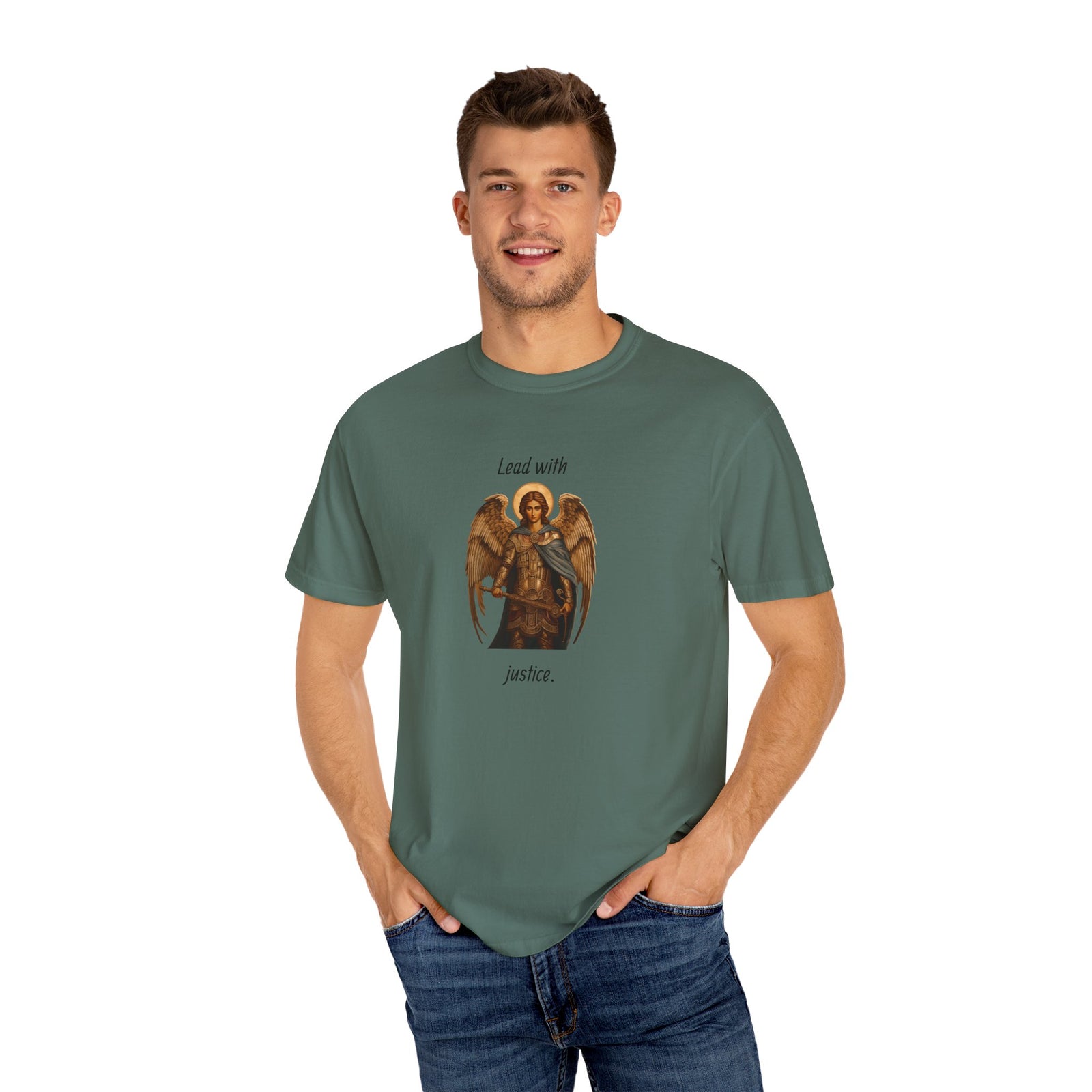 Garment-Dyed T-Shirt Lead with Justice