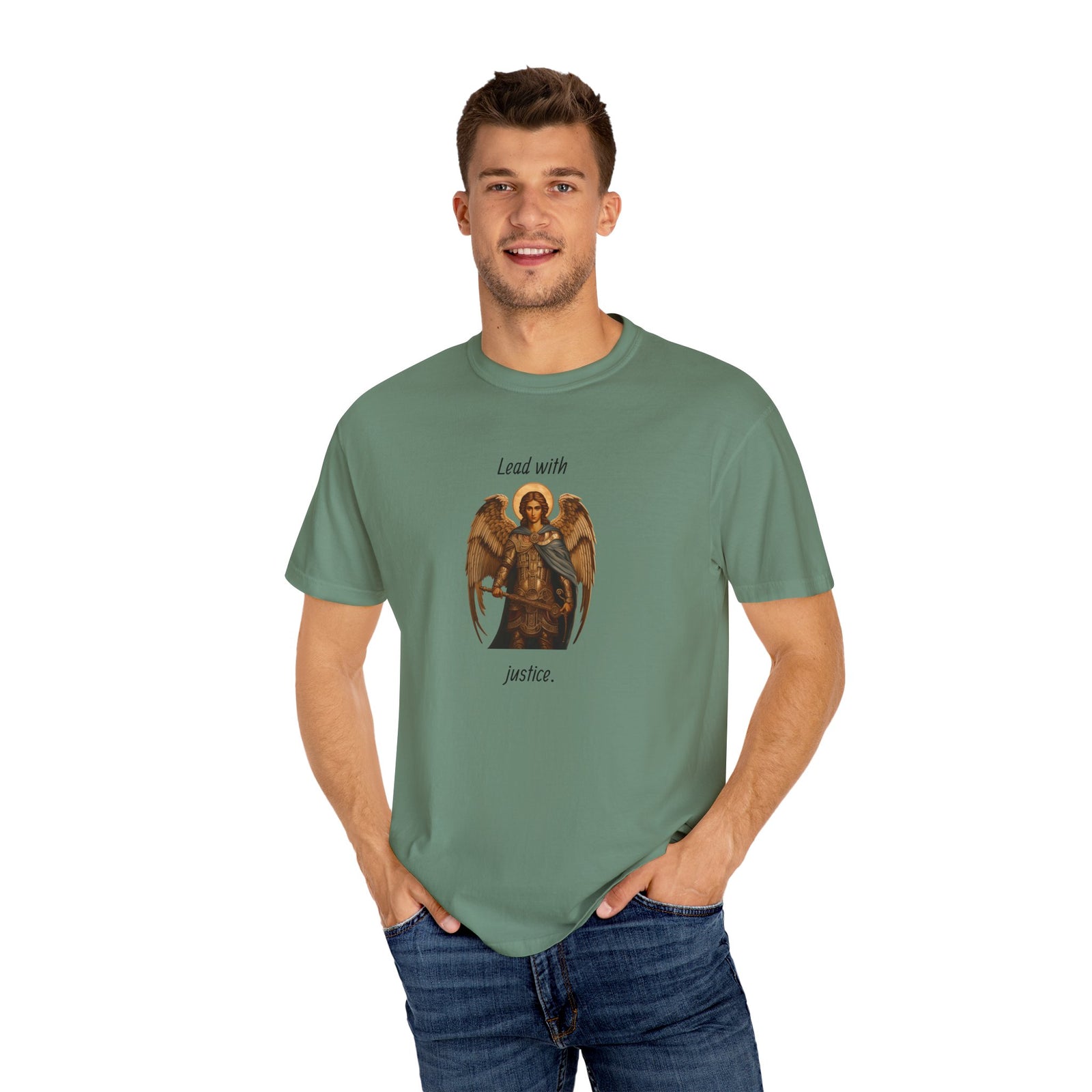 Garment-Dyed T-Shirt Lead with Justice