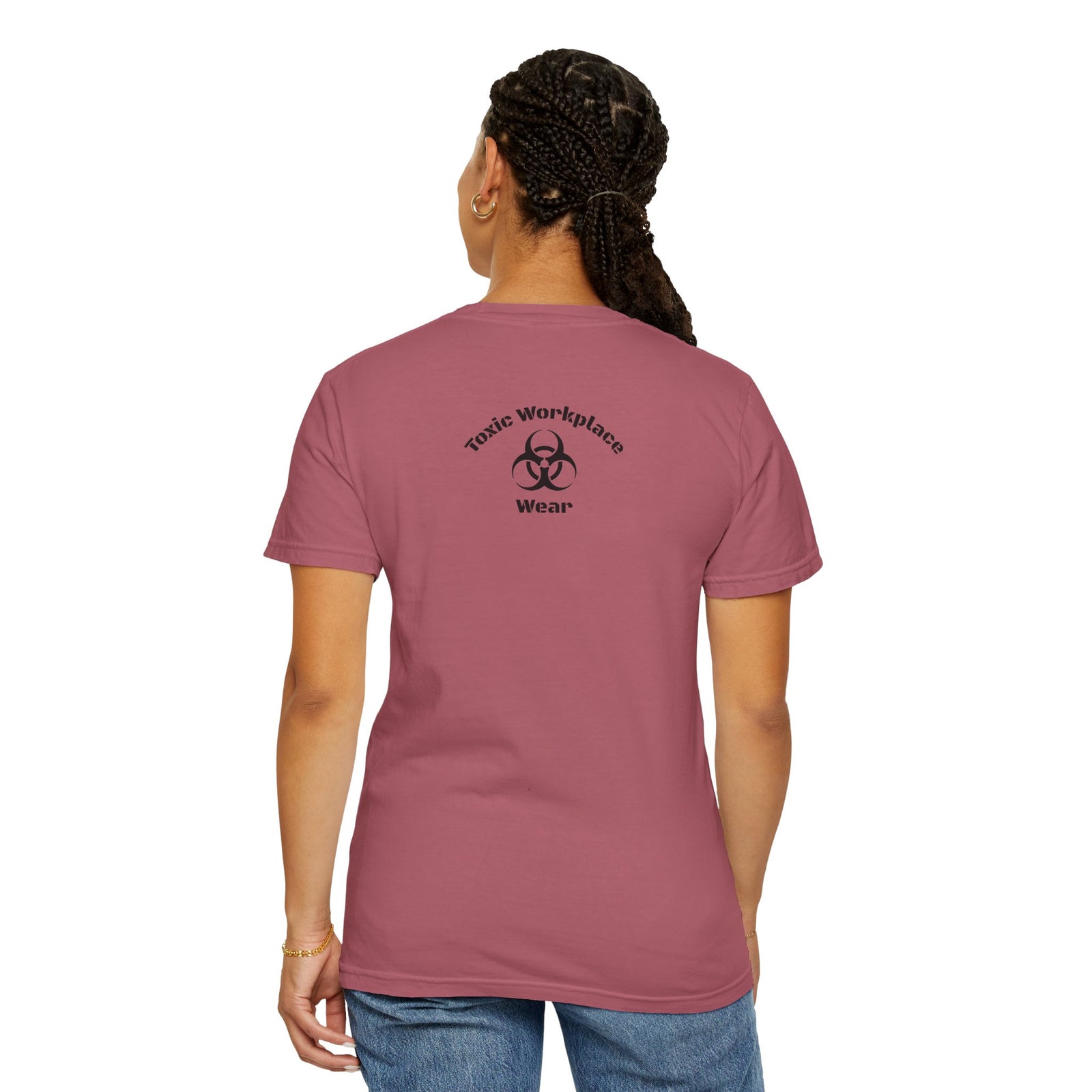 Garment-Dyed T-shirt with 'When a Fool Starts Talking Let'em Talk' Phrase