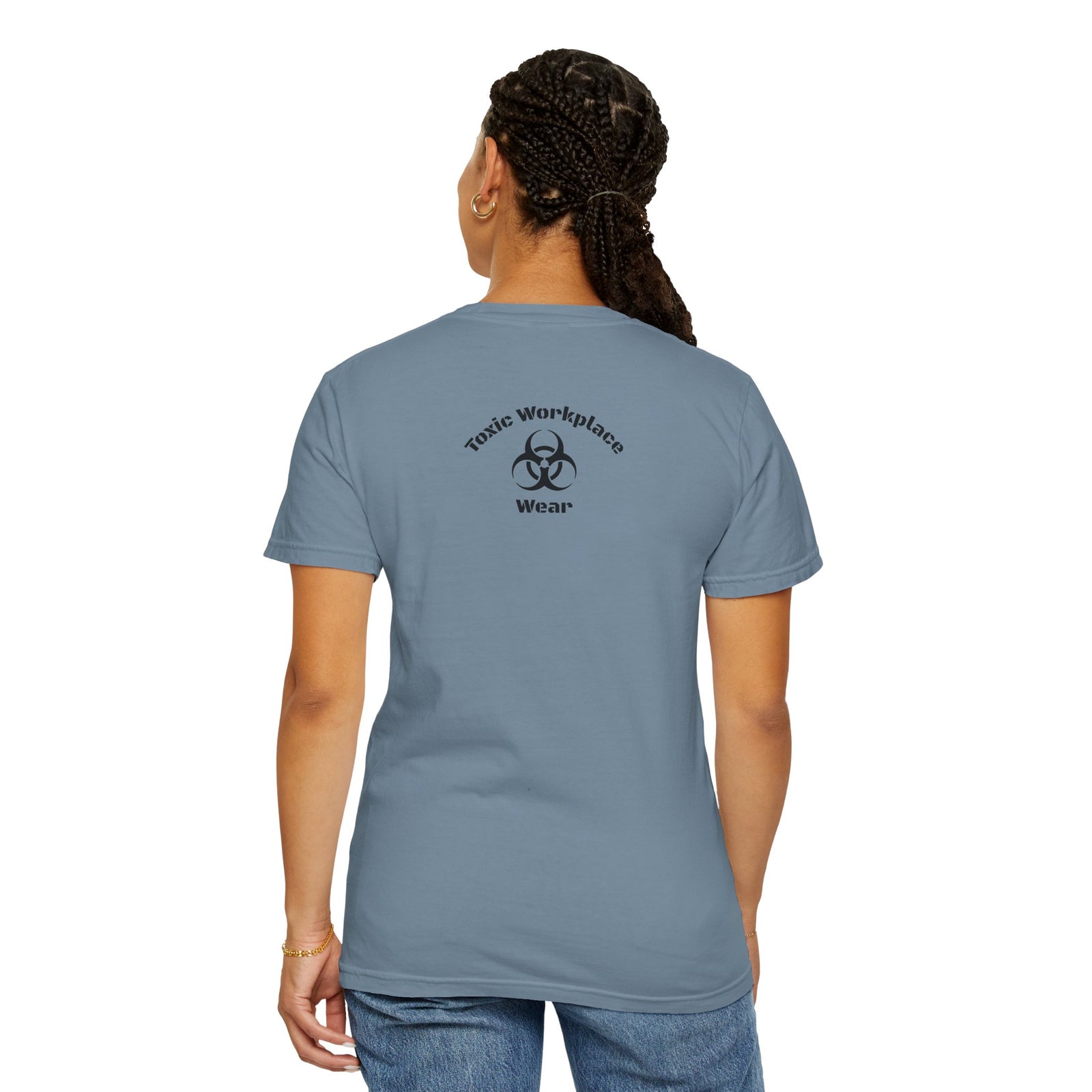 Garment-Dyed T-shirt with 'When a Fool Starts Talking Let'em Talk' Phrase