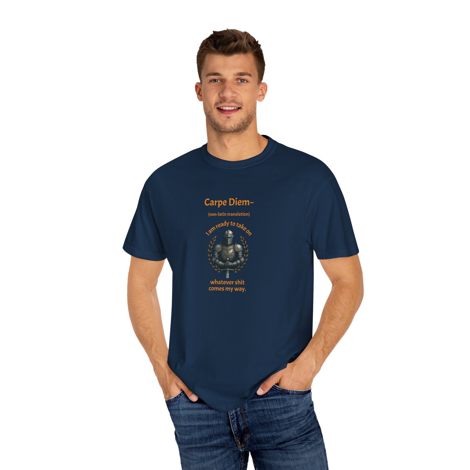 Knight Armor Graphic Tee, Unisex Vintage T-Shirt, Gifts for Gamers, Medieval Theme Apparel, Casual Streetwear, Unique Birthday Gifts