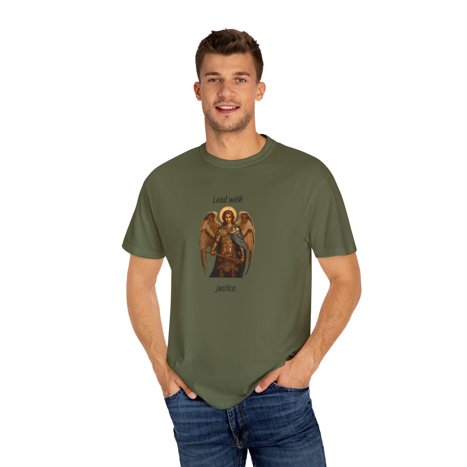 Garment-Dyed T-Shirt Lead with Justice