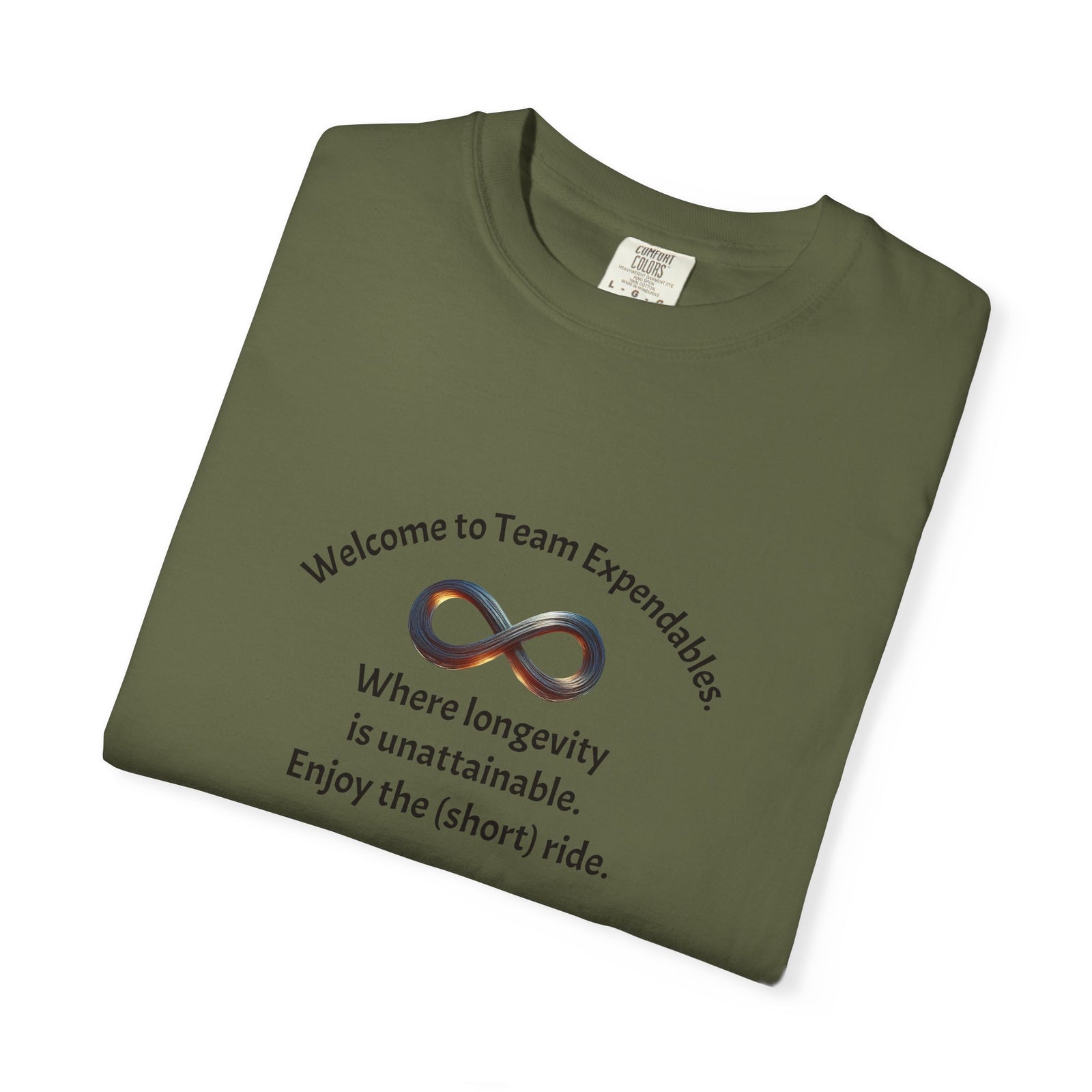 Infinity & Biohazard Graphic Tee, Trendy Unisex T-shirt, Casual Wear, Unique Gift, Everyday Comfort