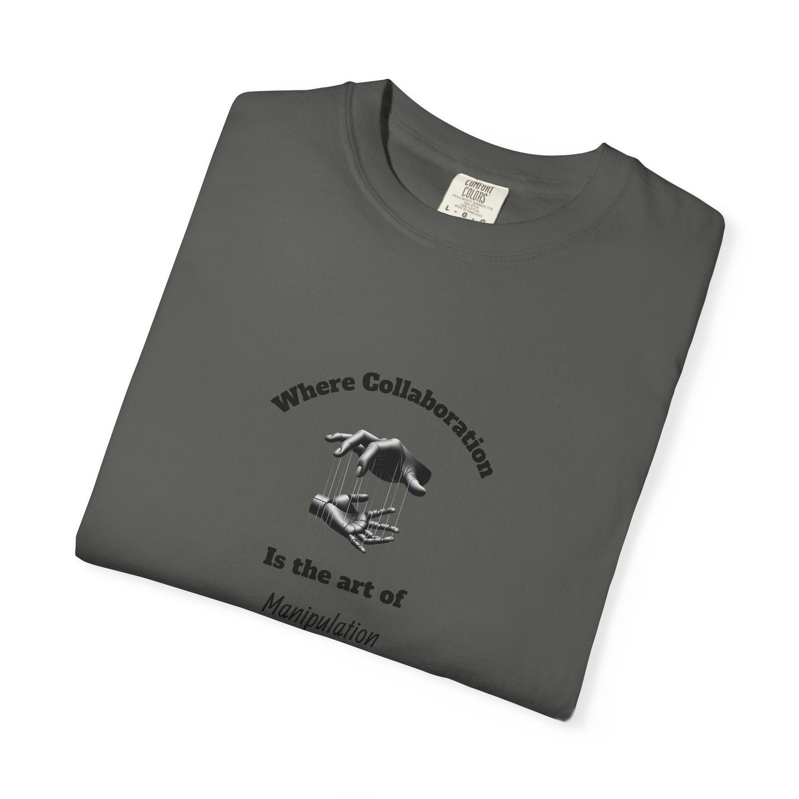 Garment-Dyed T-Shirt with Unique Workplace Humor