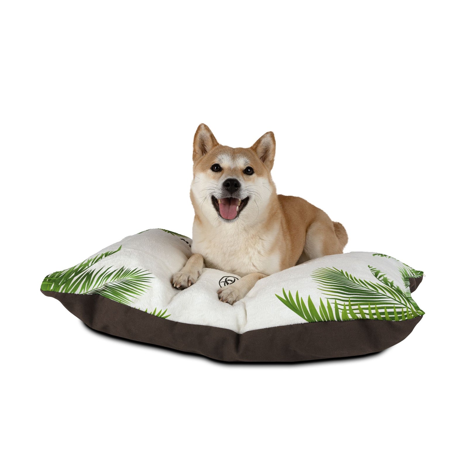 Tropical Pet Bed with Fun Quote, Ideal for Dog Lovers. Remind your dog that it's time to get a job.