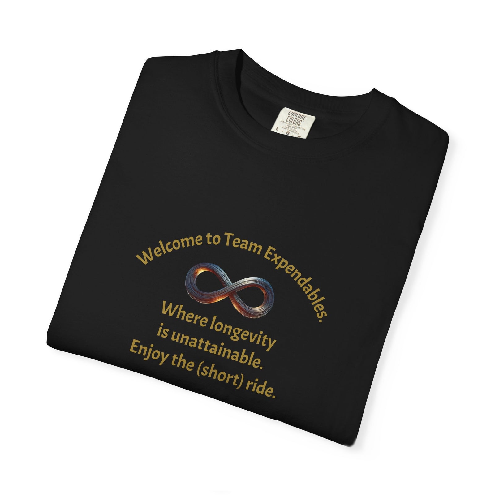 Infinity & Biohazard Graphic Tee, Trendy Unisex T-shirt, Casual Wear, Unique Gift, Everyday Comfort