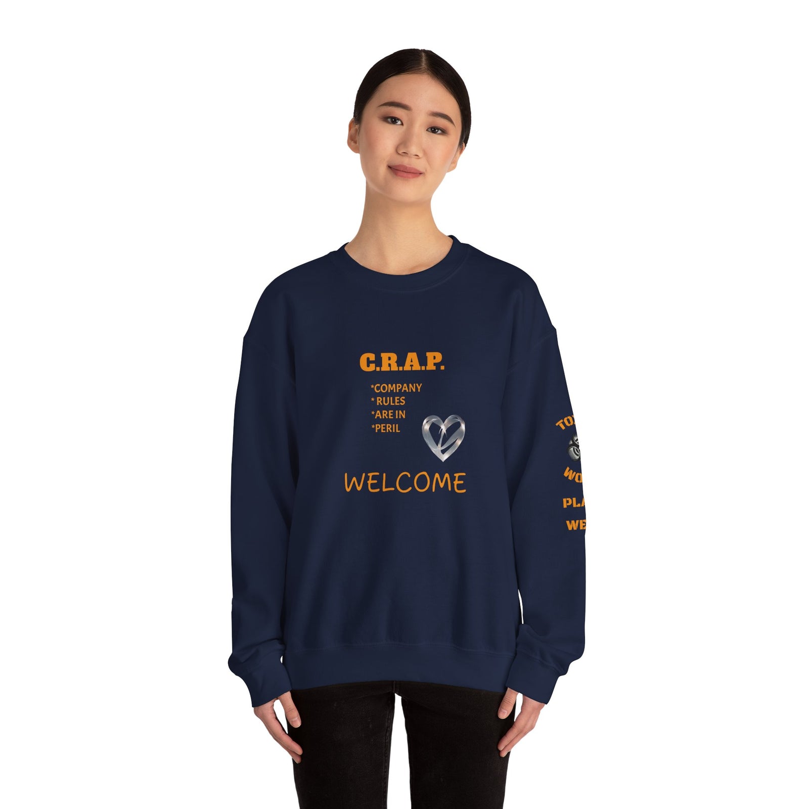 Funny C R A P Community Crewneck Sweatshirt - Unisex