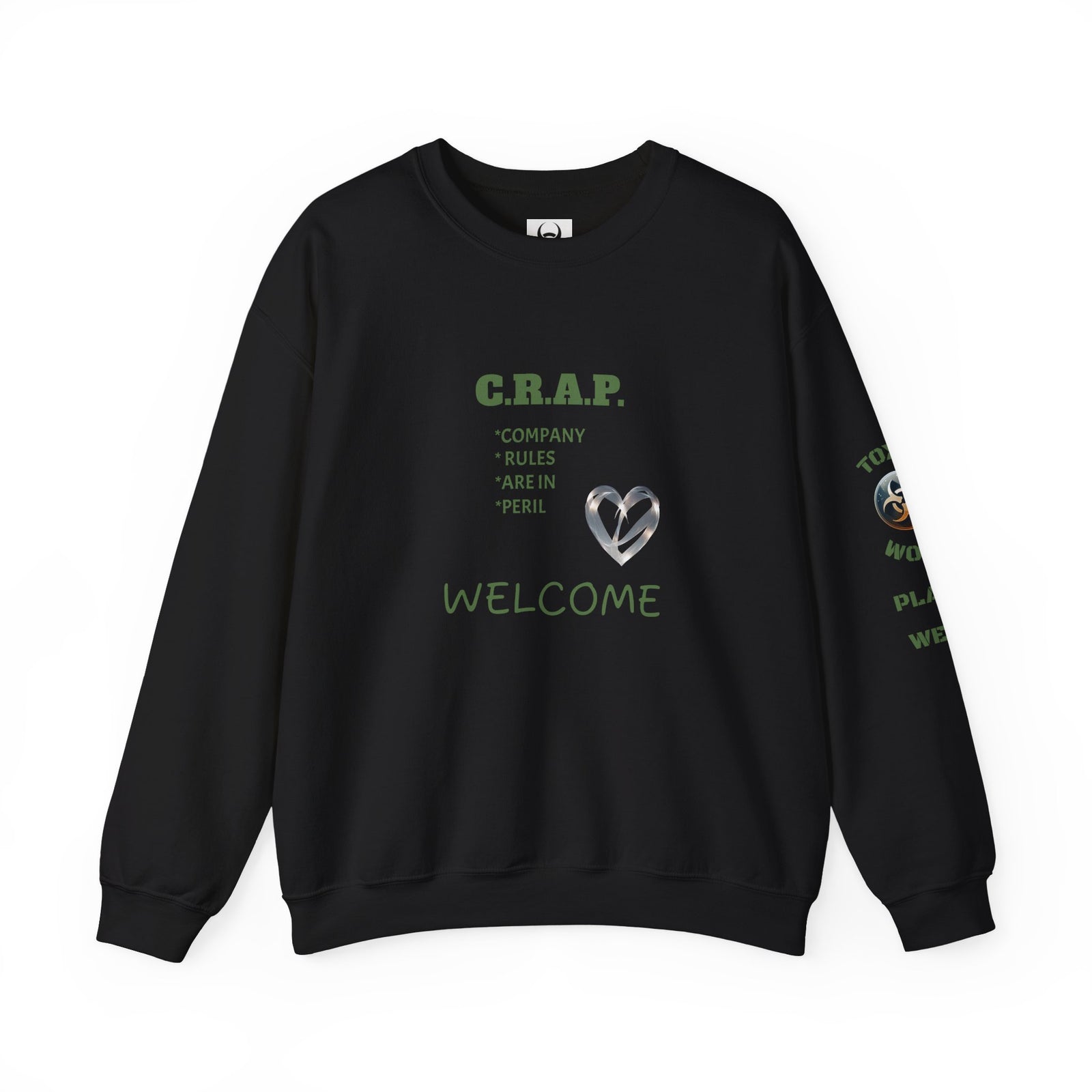 Funny C R A P Community Crewneck Sweatshirt - Unisex