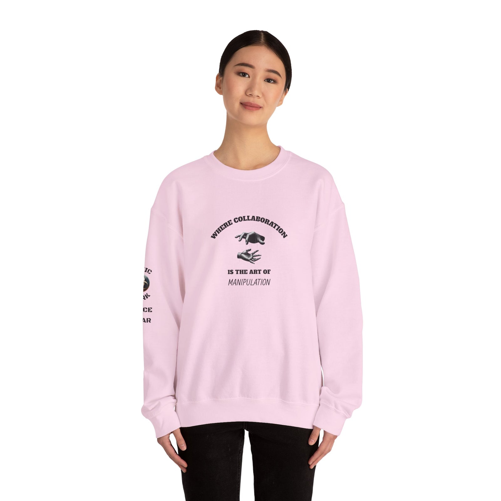 Artistic Manipulation Crewneck Sweatshirt - Unique Graphic Sweatshirt, Unisex Fashion, Cozy Gift, Casual Wear, Trendy Style