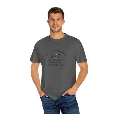 Infinity & Biohazard Graphic Tee, Trendy Unisex T-shirt, Casual Wear, Unique Gift, Everyday Comfort