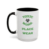Workplace Humor Colorful Mug with the message that reads "gaslighting is a virtue."
