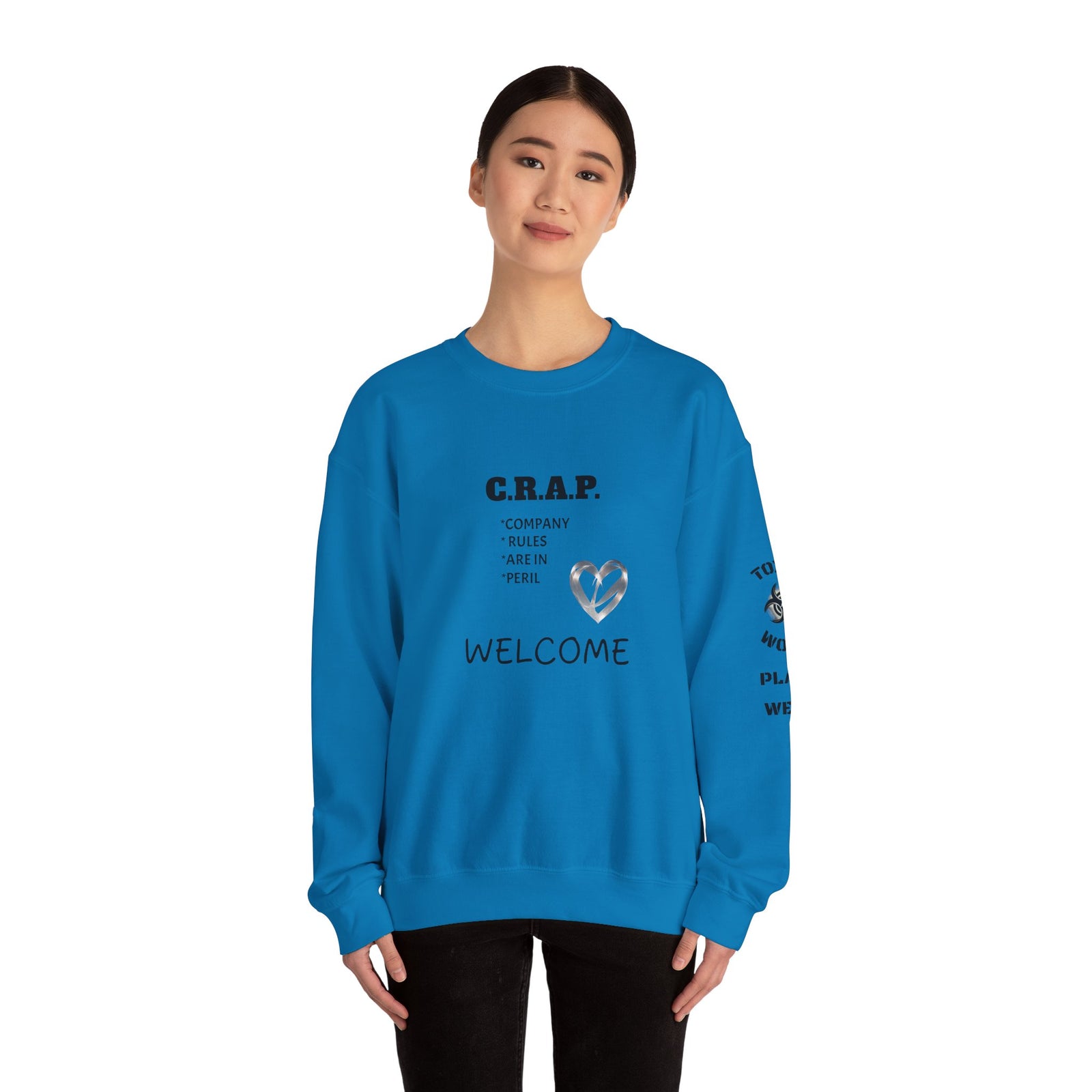 Funny C R A P Community Crewneck Sweatshirt - Unisex