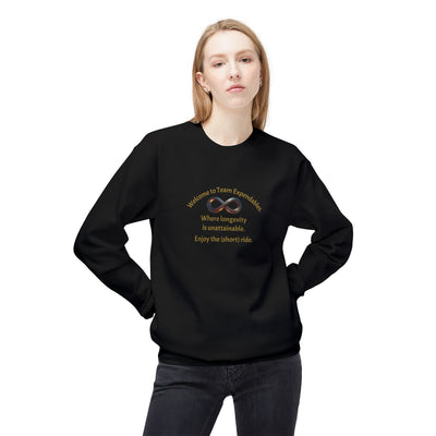 Infinity Design Unisex Fleece Crewneck Sweatshirt, Cozy Sweatshirt, Gift for Him/Her, Everyday Wear, Casual Style, Unique Apparel