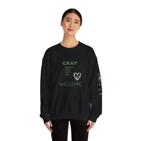 Funny C R A P Community Crewneck Sweatshirt - Unisex