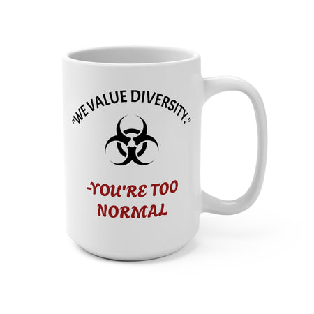 Funny Diversity Workplace Humor Mug, Office Coffee Cup, Sarcastic Coworker Gift, Novelty Tea Mug, Hilarious Break Room Decor