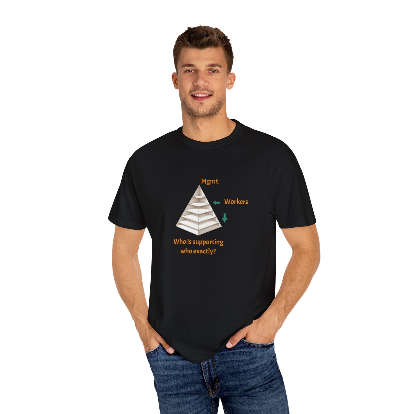 Management Humor T-Shirt, Casual Graphic Tee, Workplace Humor, Gift for Colleagues, Unique Statement Shirt