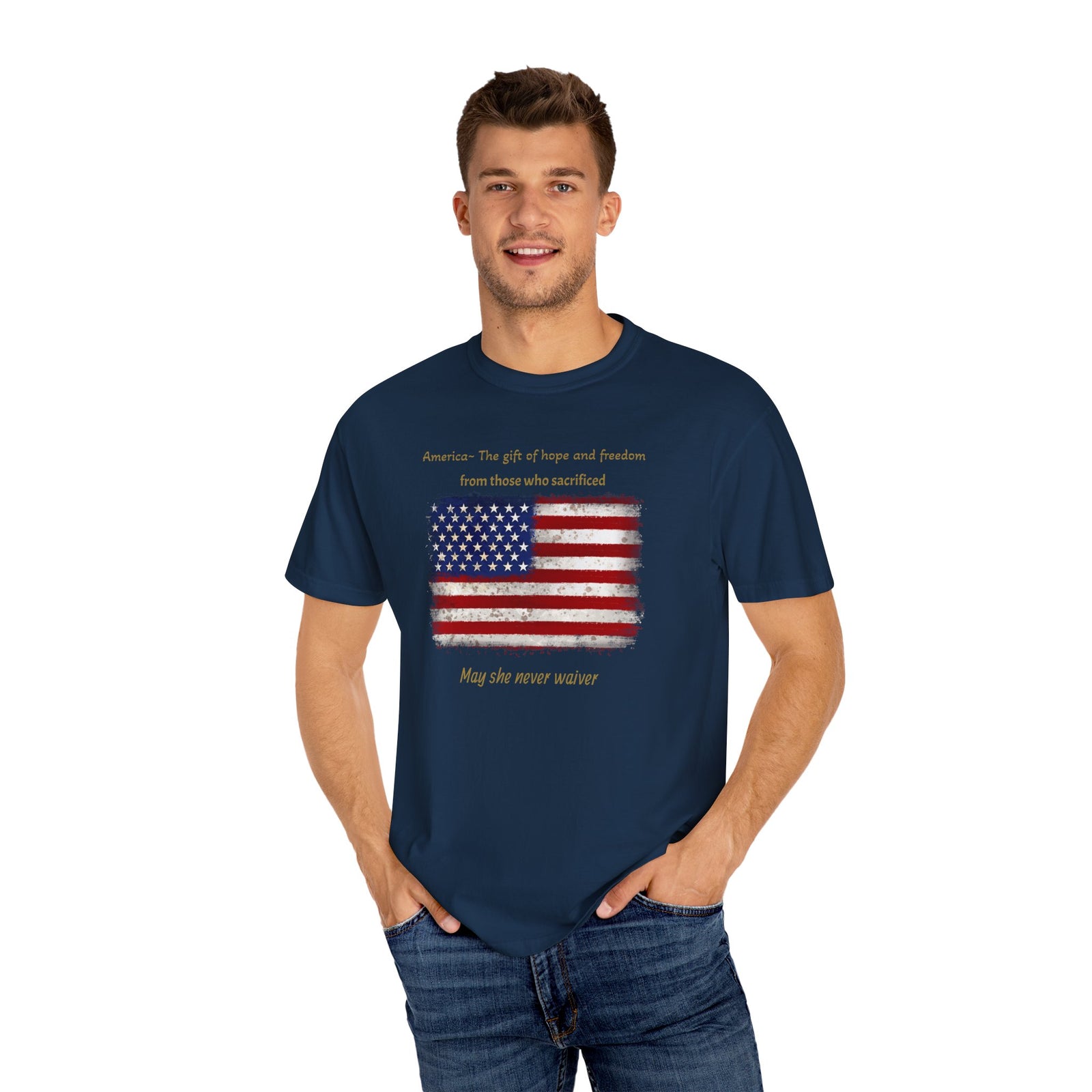 Patriotic T-Shirt - America, the Gift of Hope and Freedom