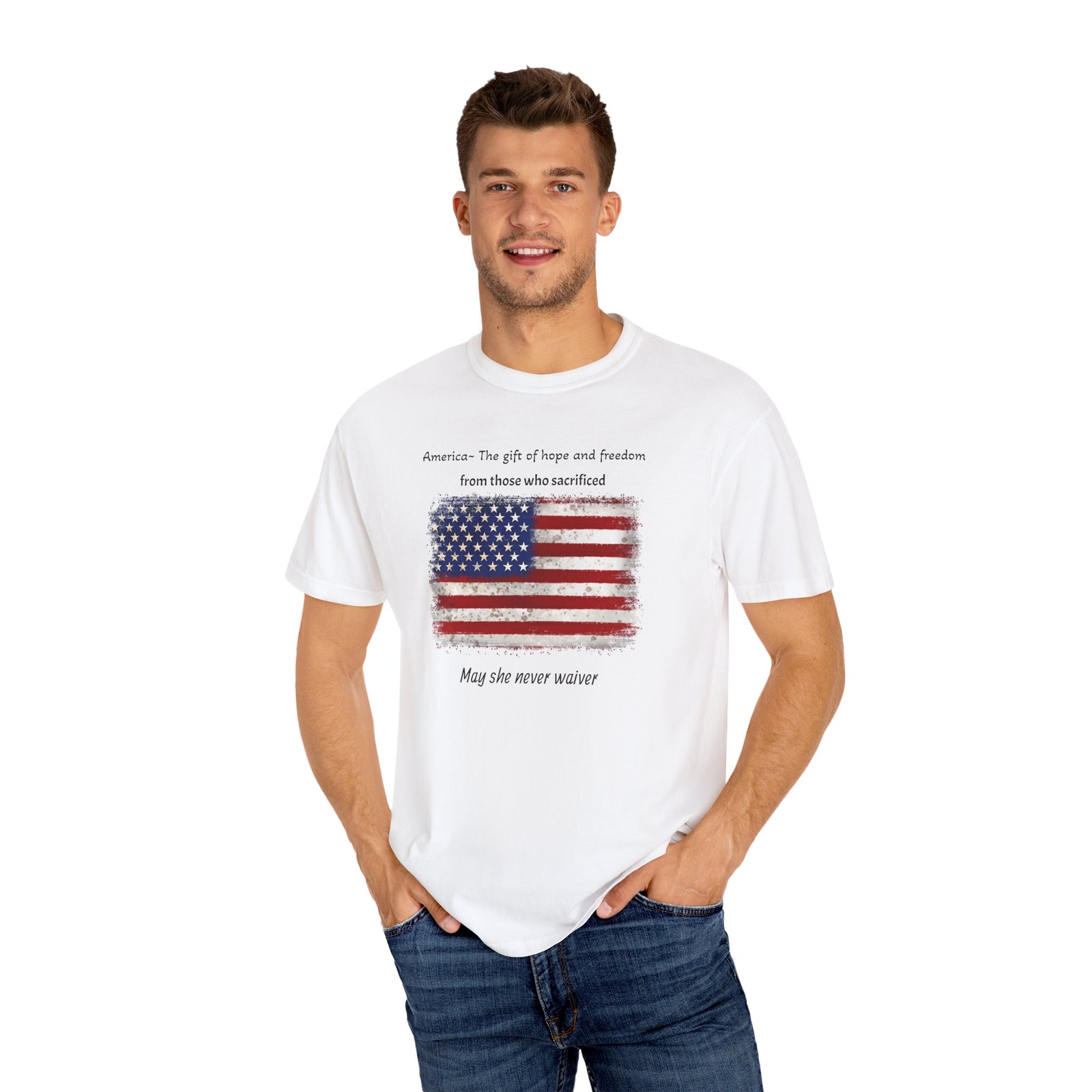 Patriotic T-Shirt - America, the Gift of Hope and Freedom