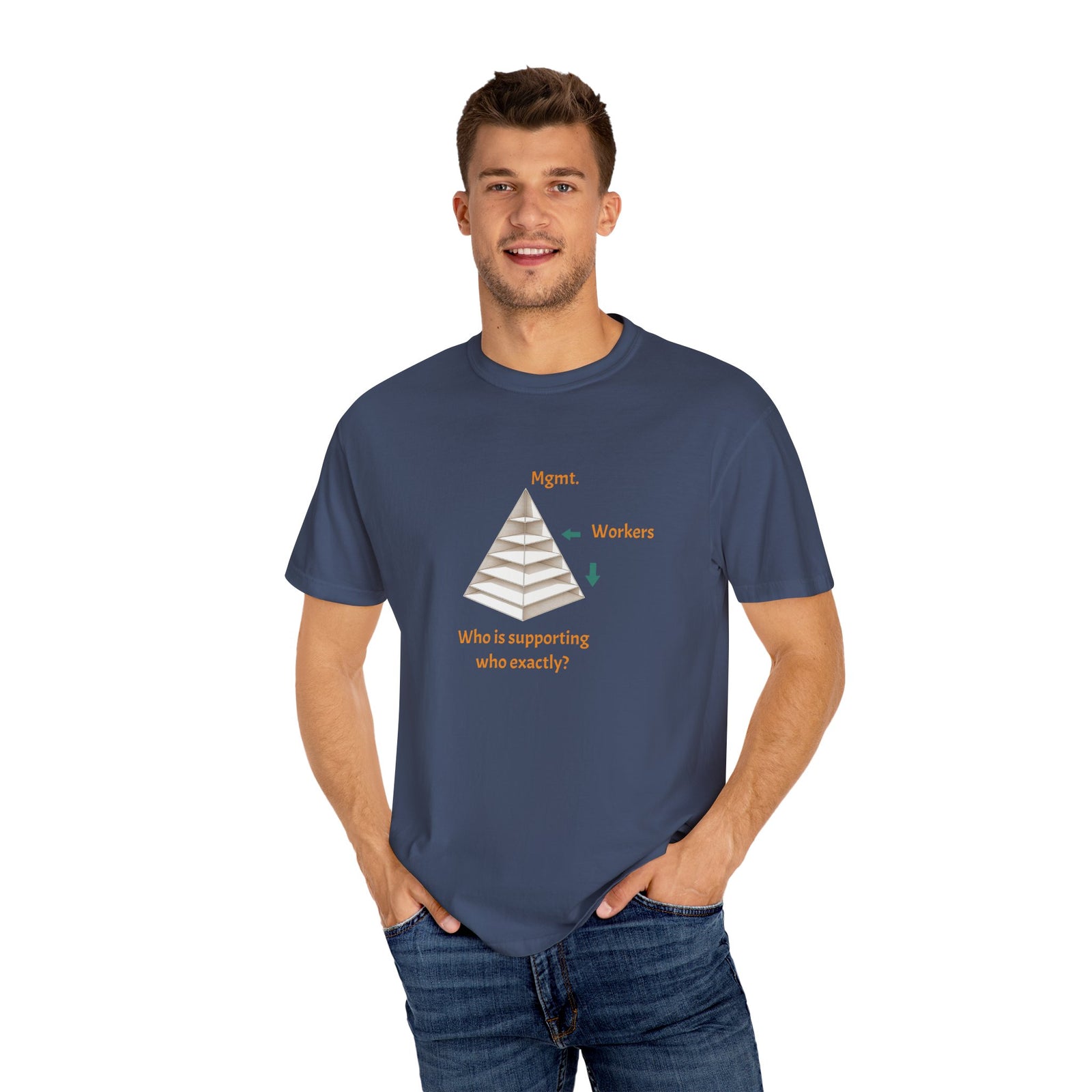 Management Humor T-Shirt, Casual Graphic Tee, Workplace Humor, Gift for Colleagues, Unique Statement Shirt