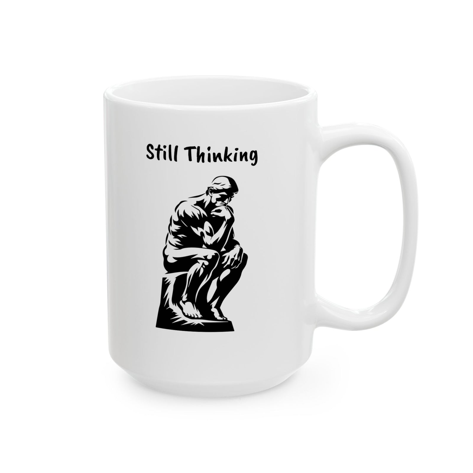 Funny Thinking Man Ceramic Mug
