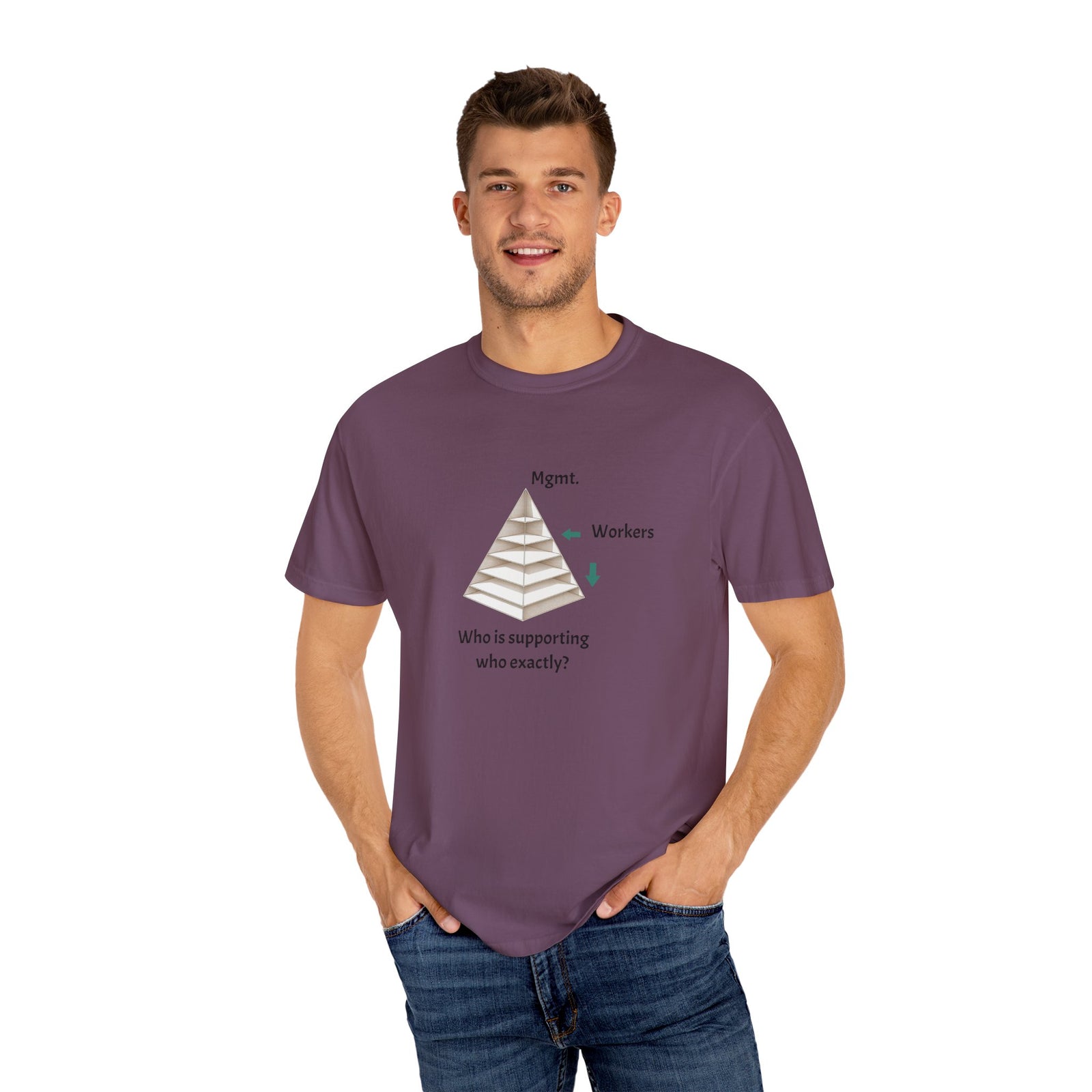 Management Humor T-Shirt, Casual Graphic Tee, Workplace Humor, Gift for Colleagues, Unique Statement Shirt
