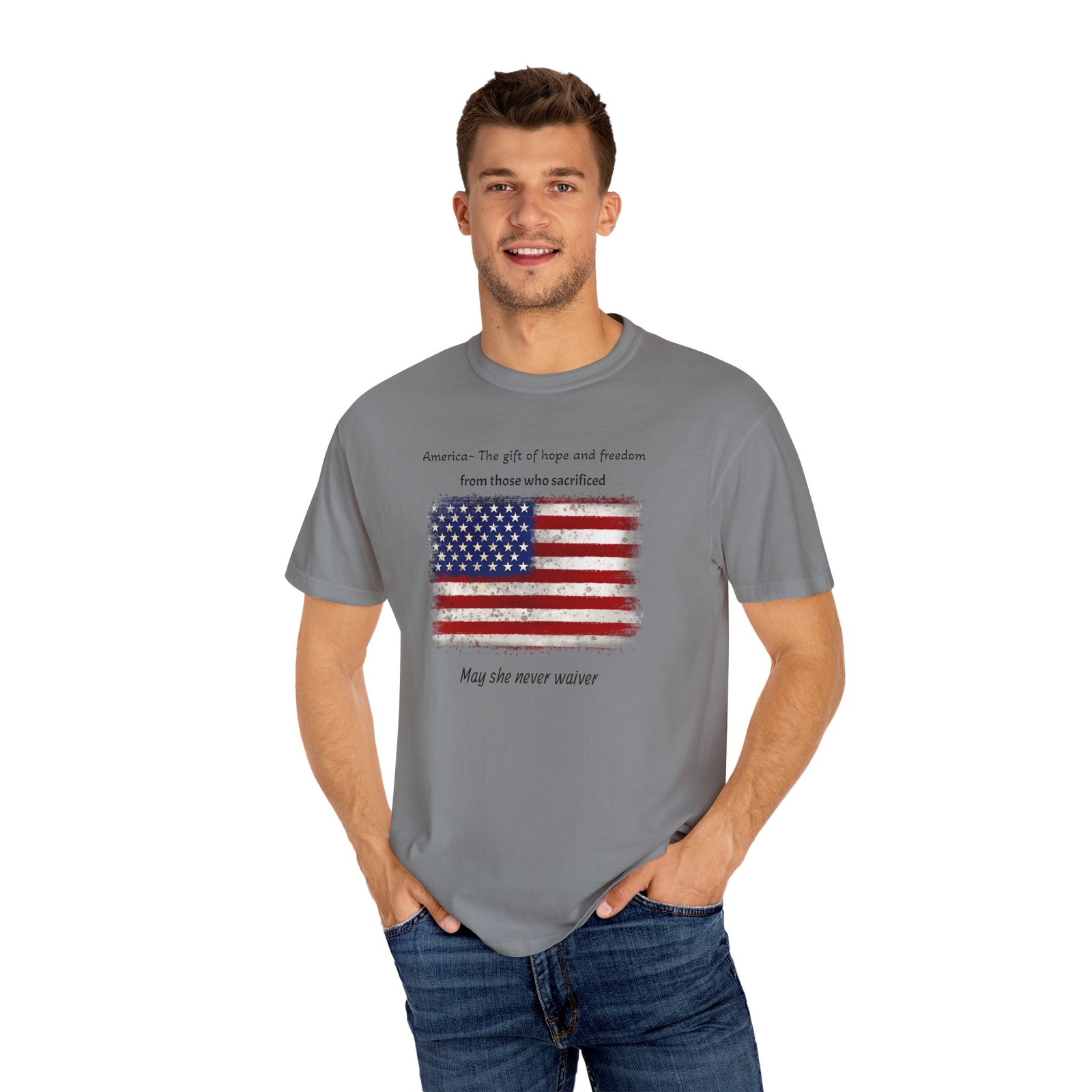 Patriotic T-Shirt - America, the Gift of Hope and Freedom