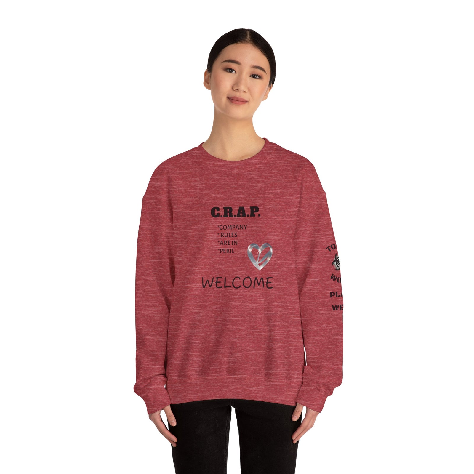Funny C R A P Community Crewneck Sweatshirt - Unisex