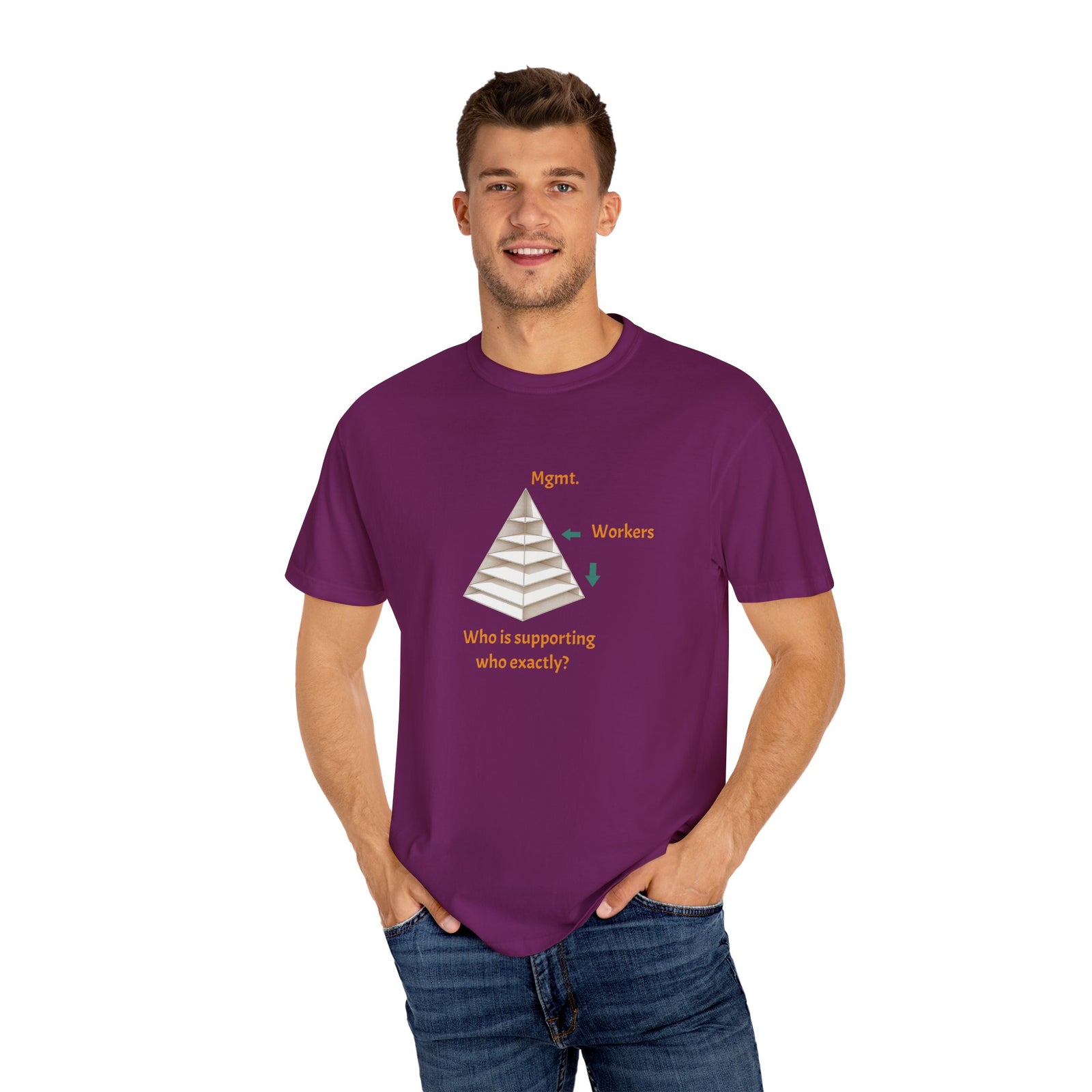 Management Humor T-Shirt, Casual Graphic Tee, Workplace Humor, Gift for Colleagues, Unique Statement Shirt