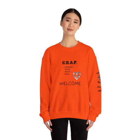 Funny C R A P Community Crewneck Sweatshirt - Unisex